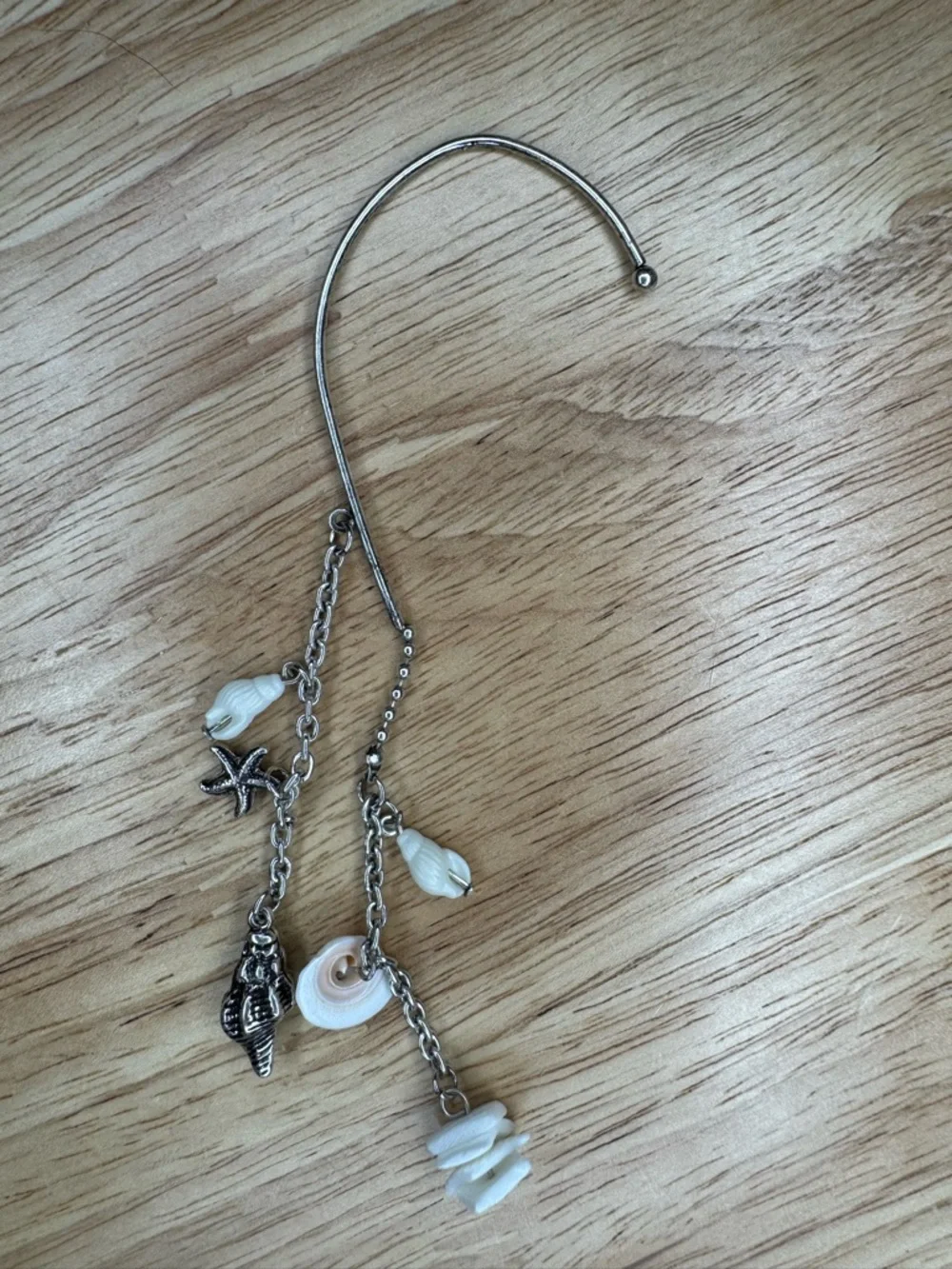 Free People Coastal Shell Ear Party Cuff | Beach Charm Ear Wrap
